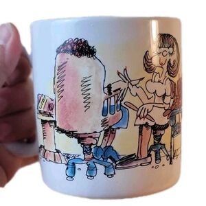 Vintage Russ Manicurist Mug job career Dictionary Korea comic cartoon nail Salon